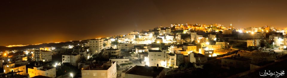 Picture for 'Anata Village - Palestine: : صورة بانورامية لبلدة عناتا ليلاً-عدسة محمود رضوان