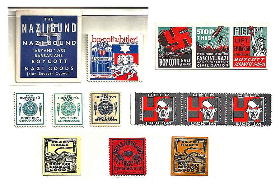 Boycott Nazi Goods Haavara Labels