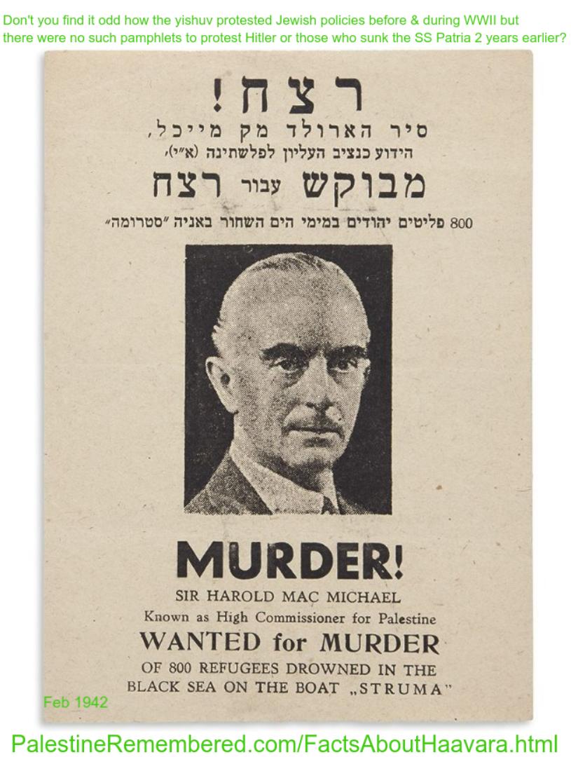 Sir Harold_MacMichael High Commissioner for Palestine Wanted for Murder of 800 Refugees