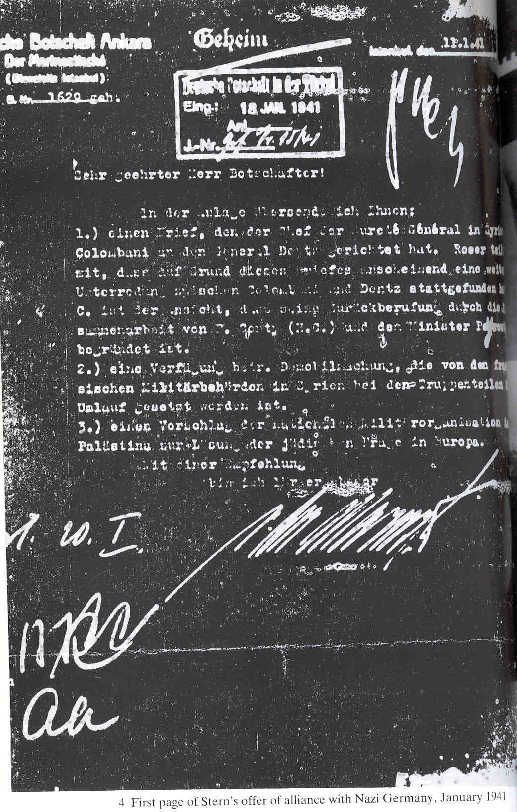 Why did Lehi (a.k.a. the Stern Gang) ask Nazis for an alliance against GB in Jan. & Dec. of 1941?